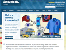 Tablet Screenshot of embroidme-tenafly.com
